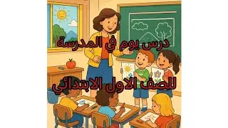 شرح درس يوم في المدرسة للصف الاول الابتدائي
