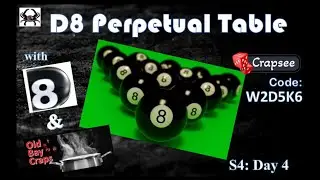 D8's June/July Perpetual Table W2D5K6 #crapsee #oldbaycraps #livecraps