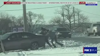 Rescue in the Storm: Helping a Driver Stuck in Snow | Weather Extra