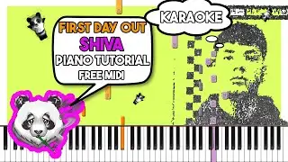 SHIVA - FIRST DAY OUT - INSTRUMENTAL Piano Tutorial