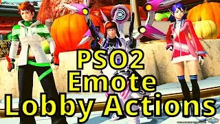 PSO2 550: Weaponoid Pose 7 Emote Lobby Action