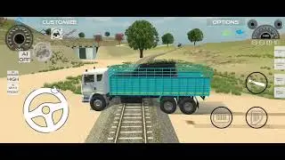  ट्रक में लॉर्ड स्कॉर्पिय🚘 फस गया😮😮 🚚🚛 ट्रेन के पटरी के बीच#trending #newvideo #gaming #trane .... 