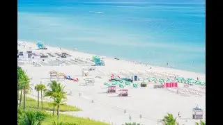 Low Altitude DJI Drone Flight over Miami Beach with Balcony Landing and Audio! in 4K!