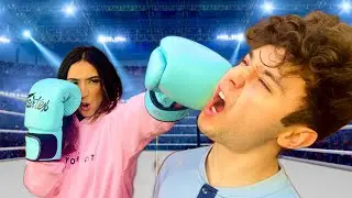 Teaching My GIRLFRIEND BOXING in 24 HOURS!!! (WE FOUGHT!) *PAINFUL*