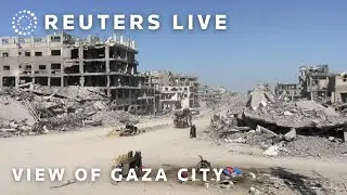 LIVE: View of Gaza City amid a fragile ceasefire