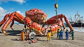 How Fishermen Harvest 100 Tons of Giant King Crab &ndash; A Deep-Sea Fishing Documentary