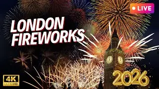London Fireworks LIVE | London Eye 2026 New Year Celebration 🎆