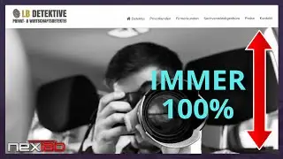 Divi-Tutorial Sektion exakt auf 100% der Bildschirmh&ouml;he einstellen