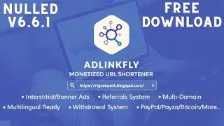 AdLinkFly v6.6.1 Free Download &ndash; Monetized URL Shortener Script By RTG Network