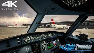 AIRBUS A320NEO SWISS🇨🇭| Difficult 🌧 landing Zürich Switserland | Microsoft Flight Simulator 2020