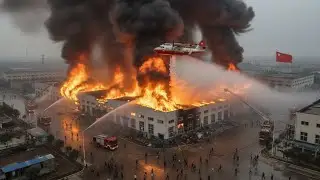 Explosion Sparks Huge Blaze at Biotech Plant in Hebei, China &ndash; Smoke Towers Over Baoding Skies!