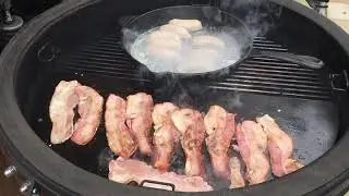 Breakfast on the Kamado joe big joe 3
