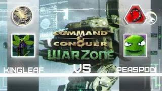 Command & Conquer War Zone | Peas Vs KingLeaf |Sinkholes | Tech Level 8