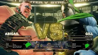 STREET FIGHTER V - Abigail Vs Gill (Level 4 Difficulty)