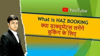 What is HAZ Booking || Container Export Booking || Worldwide Export Import Trainer