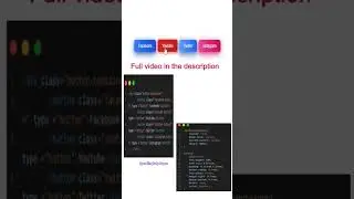Social Media Buttons: The Ultimate HTML & CSS Guide #html #css #shorts #ytshorts