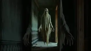 👻 The Haunted Corridor  Creepy Ghost Encounter #funny #horrorart #viral #darkhorde #horroshorts