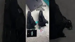 Coco Shoes & Sneakers | Jordan 4 Retro Black Cat Replica VS Real | Unboxing video review.