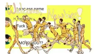 Welcome, newbies! | Main GC chaos | Haikyuu texts by Ai_WasHere