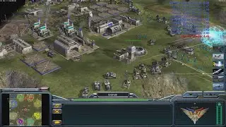 USA Super Weapon - Command & Conquer Generals Zero Hour - 1 vs 7 HARD Random Gameplay