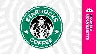 Starducks Logo ( Starbucks ) // Adobe Illustrator