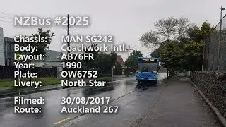 (Video) BENDY BUS!! NZBus #2025 - 1990 MAN SG242 Articulated Bus!