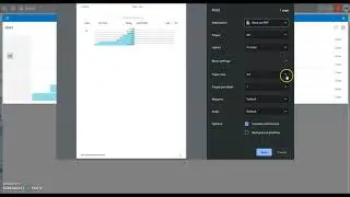 6.2.2 Print a Gantt chart report from  printer : entire document, pages, number of copies.