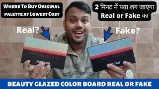 Beauty Glazed Eyeshadow Palette Original vs Fake Review | Beauty Glazed Color Board Real or Fake
