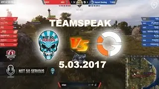 Cмотреть игру WGL с тимспиком  команд Not So Serious vs IMPACT Gaming (Teamspeak) 5.03.2017