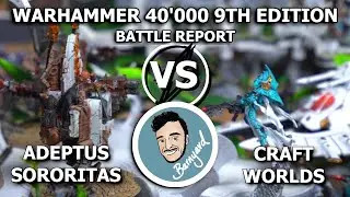 WARHAMMER 40'000 *NEW FORMAT* 9TH EDITION BATTLE REPORT 2000 PTS CRAFTWORLDS VS ADEPTUS SORORITAS