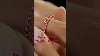 #beautiful gold diamond ring design for female#latest ruby gold diamond ring design for women