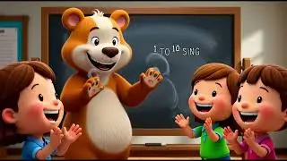 Learn to Count 1 to 10 with a Silly Bear (3D Cartoon)