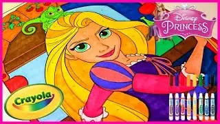 Princess RAPUNZEL TANGLED - Crayola GIANT COLOR BY NUMBER - Disney Princess Coloring - Color With Me