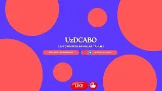 5-UzDCABO | 1.2-topshiriq. HUJAYRA BIOLOGIYASI(mutatsiya va gel elektroforez)