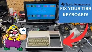 TI99/4A Keyboard Repair Vintage Computer Disassembly
