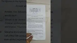 OPSC OAS MAINS  2021/GS ,PAPER-1