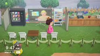My entrance on neverland in part 1 (movie theater and bank) | ACNH