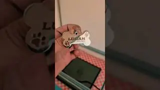 engraving a tag for Logan - engraved on creality falcon 10W