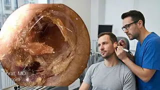 10 YEARS OF BUILD UP REMOVED 🤮 Intense Ear Wax Extraction - ASMR Sleep Aid