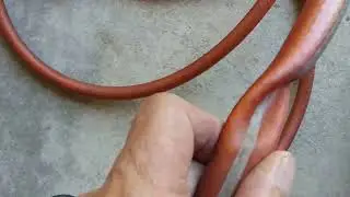Latest invention, kink out of garden hose, cheap and quick