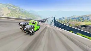 Full Throttle INSANE Long Downhill Mayhem! | BeamNG.drive Epic Crashes & Speed Test #13