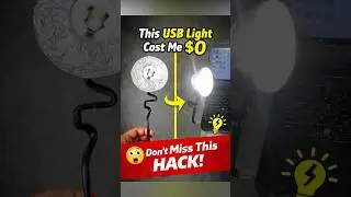 This USB Light Cost Me $0 ? 😲 #DIYCrafts #Upcycling #LifeHacks