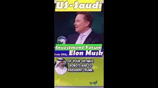 Elon Musk speaks at Saudi-U.S. investment forum ❤️ #elonmusk #usa #saudiarabia #investment