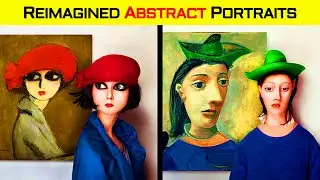 5 Abstract Portraits Re-Imagined as Real People #shorts