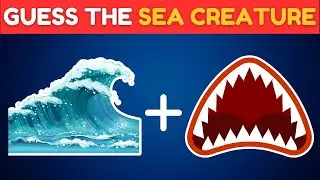 Quiz Time for Smartest Kids   🌊🐙🐬Guess The Sea Creature by Emojis