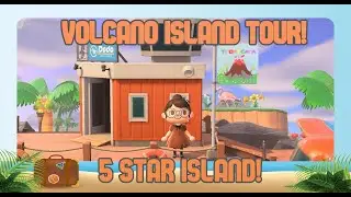 Animal Crossing 5 Star VOLCANO Island Tour!