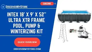 Intex 18' x 9' x 52'' Ultra XTR Frame Rectangular Pool, Pump & Winterizing Kit