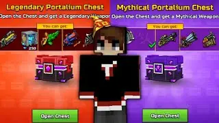 Pixel Gun 3D 23.3 Legendary Portalium Chest x Mythical Portalium Chest Opening