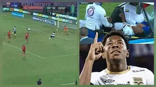 Dereck Moncada anota doblete en la Victoria de su equipo contra el Santa Fe y sale lesionado #504 