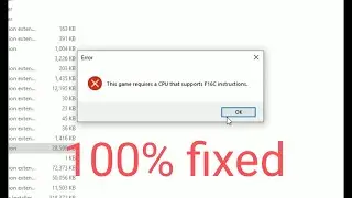 Ghost of Tsushima pc - Error: This game requires a CPU that supports F16C instructions - FIX 100%
